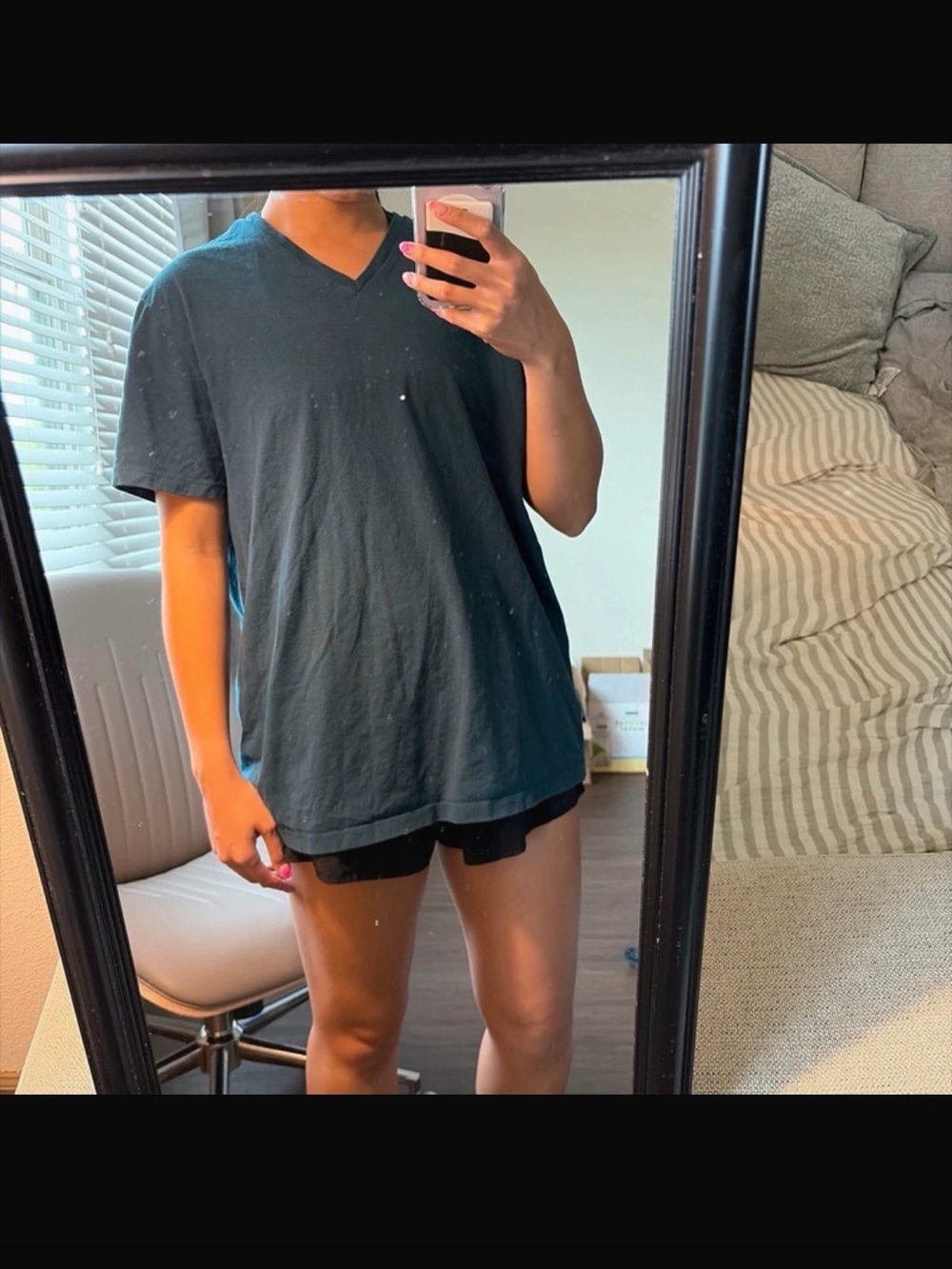 Goodfellow & Co Men's V-Neck Tee in Dark Teal